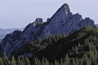 Übersicht Klettergebiete Mangfallgebirge.