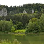 Klettergebiet, Altmühltal, Fels: Deutsch-Österreicher Turm