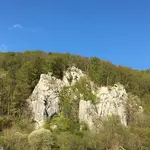 Klettergebiet, Altmühltal, Fels: Quaderwand