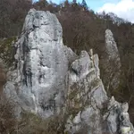 Klettergebiet, Konstein, Fels: Weisse Wand