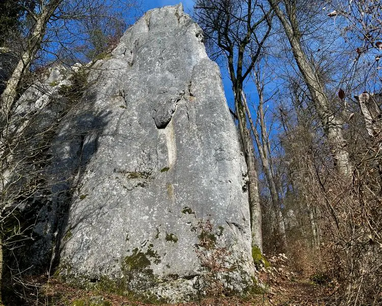 Klettertopo „Land des Lächelns“ am Fels Försterfels in Konstein