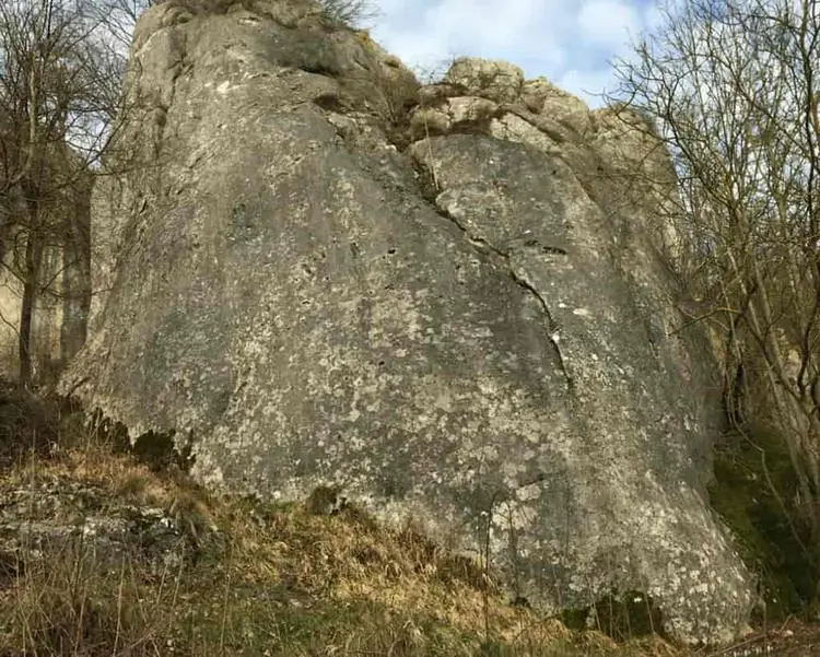 Klettertopo „Kleiner Keilstein Rechts“ am Fels Kleiner Keilstein in Altmühltal