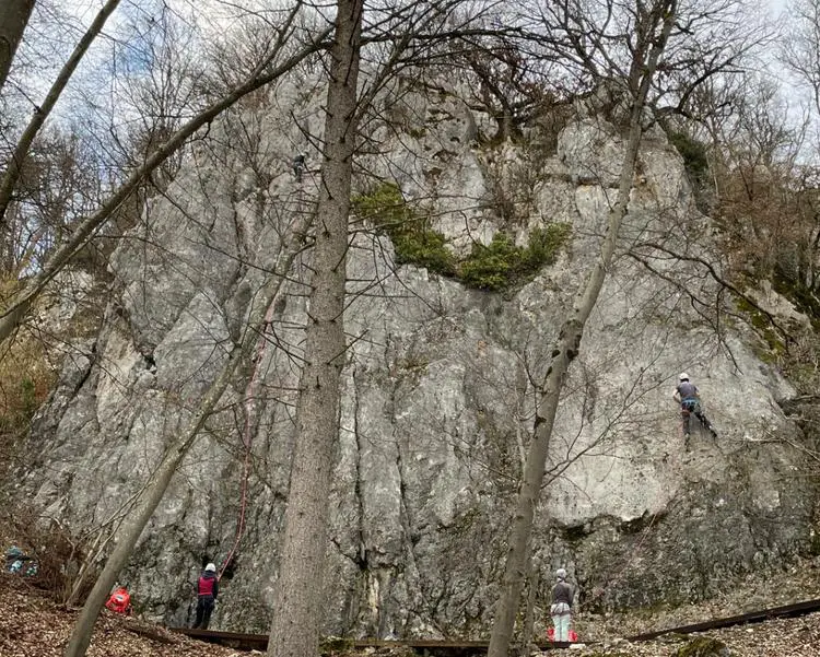 Klettertopo „Billy the Kid“ am Fels Lucky Luke in Konstein