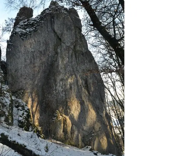 Klettertopo „Afterglow“ am Fels Bergspinnenturm in Konstein