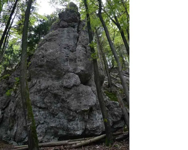 Klettertopo „Grantler“ am Fels Schwedenfels und Grantler in Altmühltal