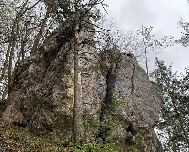 Klettertopo „Schlepptop“ am Fels Hohe Wand in Labertal