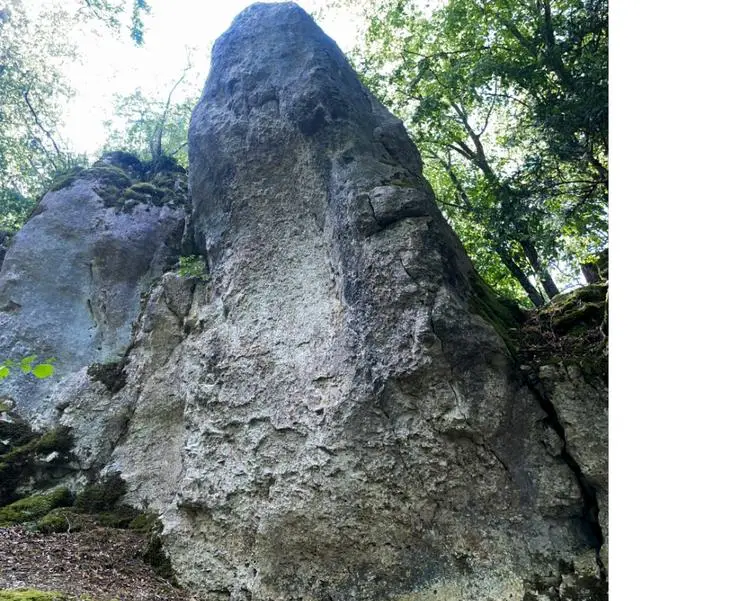 Klettertopo „Gewitterfront“ am Fels Obereinbuch in Labertal