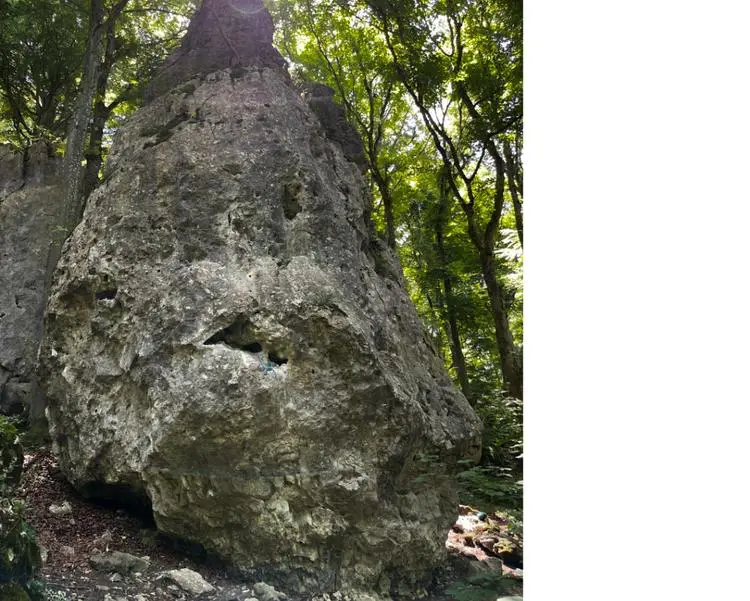 Klettertopo „Oberländer Turm Nordwestwand“ am Fels Oberländer Turm in Konstein