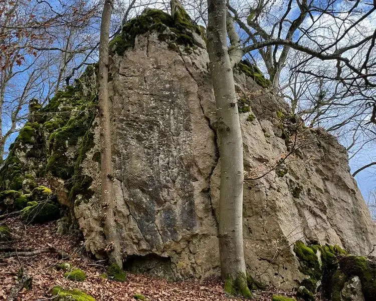 Topo Martin Luther King am Fels Backenzahn in Konstein