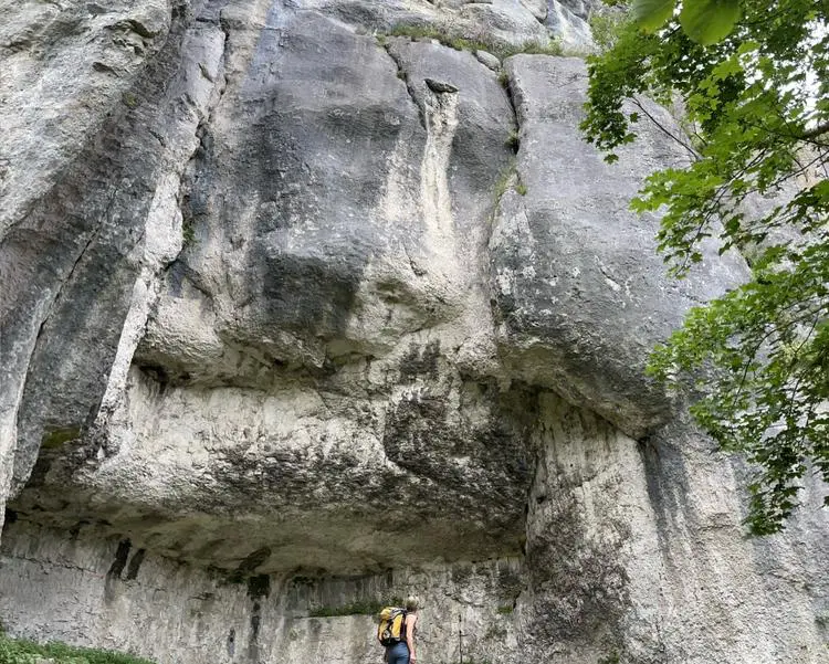 Klettertopo „Münchner Dach“ am Fels Prunner Wand in Altmühltal