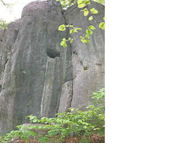 Klettertopo „Der letzte Zug“ am Fels Quaderwand in Altmühltal