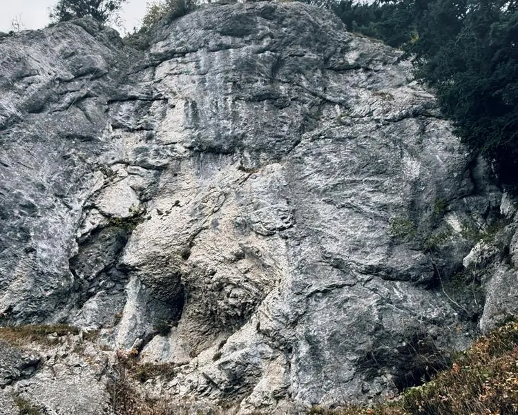 Topo Ganz links am Fels Spitzsteinwand in Unteres Inntal